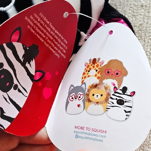 Squishmallows Tracey The Zebra Official Kellytoy Plush 8" Squishy Soft Plush Toy - Picture 9 of 10